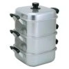AKAO Aluminium Three-Tier Square Steamer -Kai Store AKAOAluminiumThree TierSquareSteamer726266
