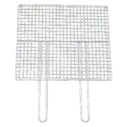 EBM Stainless Steel Barbecue Grill Mesh Double Handle
