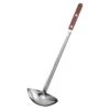 EBM Stainless Steel Double-Sided-Scooping Long Ladle With Wooden Handle 1 EBM Stainless Steel Double-Sided-Scooping Long Ladle With Wooden Handle -Kai Store EBMStainlessSteelDouble Sided ScoopingLongLadlewithWoodenHandle227514