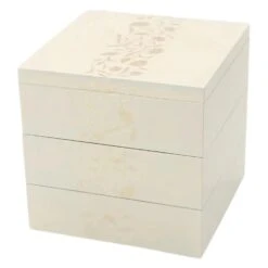 Echizen Shikki Art Deco Synthetic Resin 3-Tier Jubako Box -Kai Store EchizenShikkiArtDecoPhenolResin3 TierJubakoBoxS 21 1