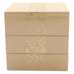 Echizen Shikki Art Deco Synthetic Resin 3-Tier Jubako Box -Kai Store EchizenShikkiArtDecoPhenolResin3 TierJubakoBoxS 21 2