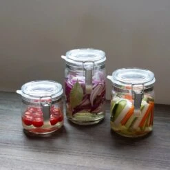 Ishizuka Glass Soda Glass Antibacterial Sealed Storage Jar 11 Ishizuka Glass Soda Glass Antibacterial Sealed Storage Jar -Kai Store IshizukaGlassSodaGlassAntibacterialSealedStorageJarM 6687 4