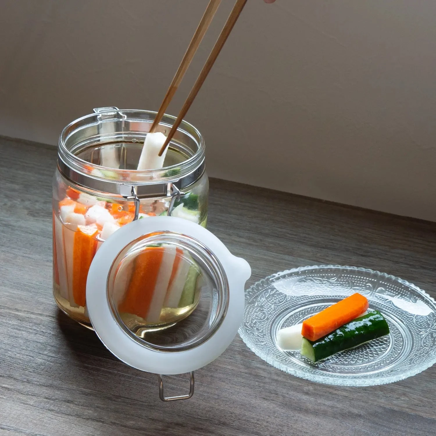 Ishizuka Glass Soda Glass Antibacterial Sealed Storage Jar 8 Ishizuka Glass Soda Glass Antibacterial Sealed Storage Jar - Image 6