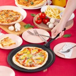 Iwachu Induction Cast-Iron Pizza Pan With Removable Handle 13 Iwachu Induction Cast-Iron Pizza Pan With Removable Handle -Kai Store IwachuInductionCast IronPizzaPanwithRemovableHandle 11