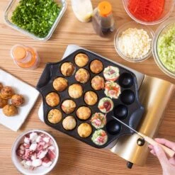 Iwachu Nambu Cast Iron 23-Ball Takoyaki Pan -Kai Store IwachuNambuCastIron23 BallTakoyakiPan 1