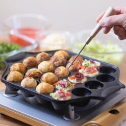 Iwachu Nambu Cast Iron 23-Ball Takoyaki Pan -Kai Store IwachuNambuCastIron23 BallTakoyakiPan 2