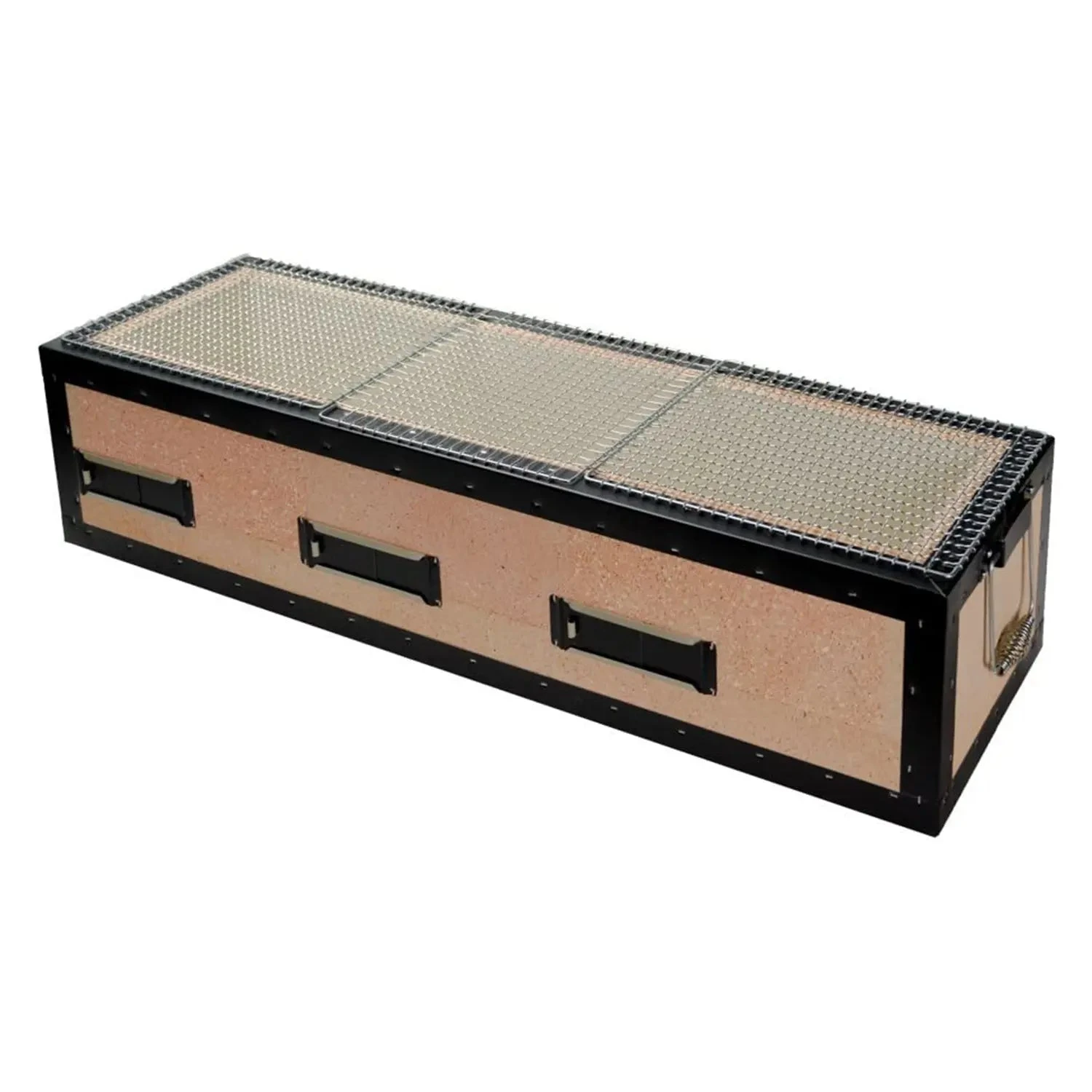 Kaginushi Charcoal Konro Grill With Mesh Net - Large 3 Kaginushi Charcoal Konro Grill With Mesh Net - Large