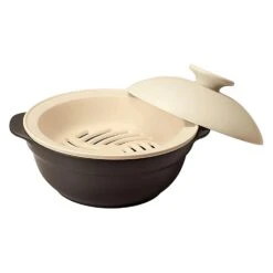 M.STYLE Karl Ceramic Induction Donabe Casserole And Steamer Insert 15 M.STYLE Karl Ceramic Induction Donabe Casserole And Steamer Insert -Kai Store M.STYLEKarlCeramicInductionDonabeCasseroleandSteamerInsertKAL0208BE KAL0218BE 3