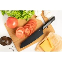 NiNJA Molybdenum Vanadium Steel Santoku Knife -Kai Store NiNJAMolybdenumVanadiumSteelSantokuKnifeNJ 001 5
