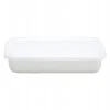 Noda Horo White Series Enamel Rectangle Shallow Food Containers With Lid -Kai Store NodaHoroWhiteSeriesEnamelRectangleShallowFoodContainerswithLid 1