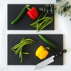 Parker Asahi Cookin' Cut Synthetic Rubber Antibacterial Cutting Board Black -Kai Store ParkerAsahiCookin CutSyntheticRubberAntibacterialCuttingBoardBlack 3