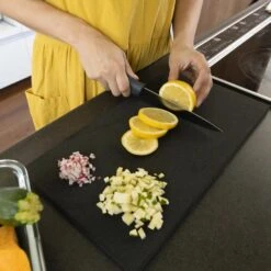 Parker Asahi Cookin' Cut Synthetic Rubber Antibacterial Cutting Board Black -Kai Store ParkerAsahiCookin CutSyntheticRubberAntibacterialCuttingBoardBlack 5