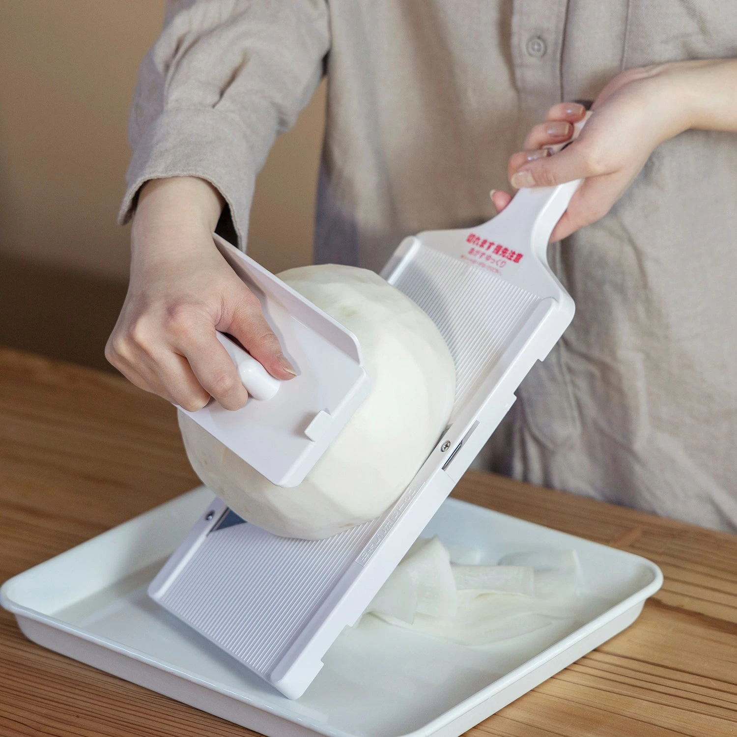 Shimomura Stainless Steel Wide Vegetable Slicer 4 Shimomura Stainless Steel Wide Vegetable Slicer - Image 2