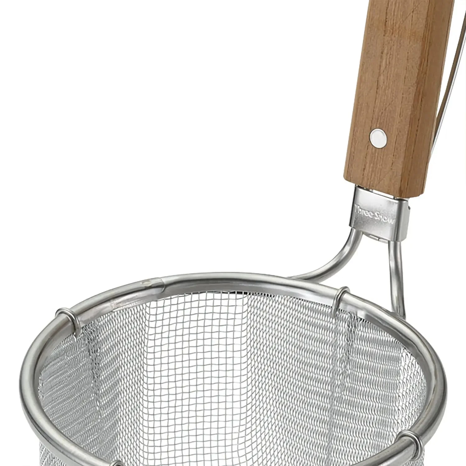 Three Snow Stainless Steel Deep Ramen Tebo Noodle Strainer Round Base 6 Three Snow Stainless Steel Deep Ramen Tebo Noodle Strainer Round Base - Image 4