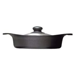 Sori Yanagi Cast Iron Induction Shallow Casserole 22cm With Stainless Steel Lid -Kai Store SoriYanagiCastIronInductionShallowCasserole22cmwithStainlessSteelLid 3