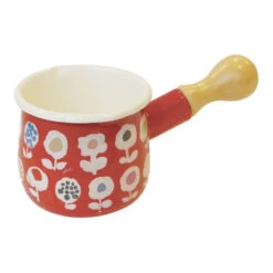 Yutaka Horo Plune Enameled Petit Milk Pan Candy Flower