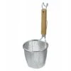 Three Snow Stainless Steel Ramen Tebo Noodle Strainer Flat Base With Wooden Handle 1 Three Snow Stainless Steel Ramen Tebo Noodle Strainer Flat Base With Wooden Handle -Kai Store ThreeSnowStainlessSteelRamenTeboNoodleStrainerFlatBasewithWoodenHandle 1