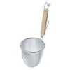 Three Snow Stainless Steel Udon Tebo Noodle Strainer Round Base With Flat Wooden Handle -Kai Store ThreeSnowStainlessSteelUdonTeboNoodleStrainerRoundBasewithFlatWoodenHandle