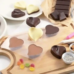 TIGERCROWN PET Resin Curvy Heart Chocolate Mold -Kai Store TigercrownPETResinCurvyHeartChocolateMold 2