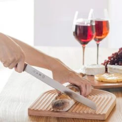 TOJIRO Fujitora Stainless Steel Bread Knife FU-737 -Kai Store TojiroFujitoraStainlessSteelBreadKnifeFU 737 3