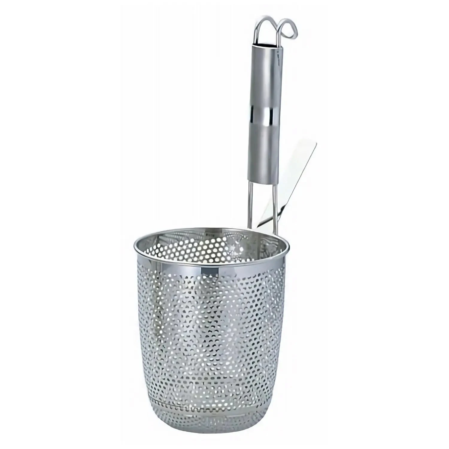 YUKIWA Eco Clean Stainless Steel Perforated Tebo Noodle Strainer Round Base With Metal Handle 3 YUKIWA Eco Clean Stainless Steel Perforated Tebo Noodle Strainer Round Base With Metal Handle