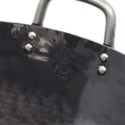 Yamada Hammered Iron Double-Handle Deep Wok (1.2mm Thickness) -Kai Store YamadaHammeredIronDouble HandleDeepWok 1.2mmThickness 4