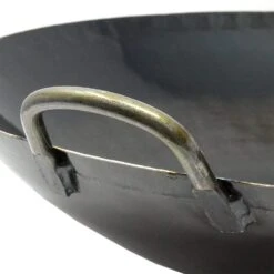 Yamada Hammered Iron Welded Double-Handle Wok (1.2mm Thickness) -Kai Store YamadaHammeredIronWeldedDouble HandleWok 1.2mmThickness 3