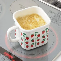 Yutaka Horo Enameled Multi Square Pot Fluffy Flower -Kai Store YutakaHoroEnameledMultiSquarePot 4