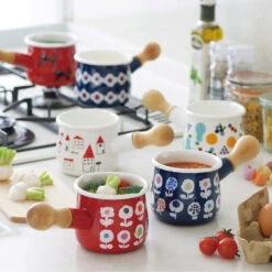 Yutaka Horo Plune Enameled Petit Milk Pan Candy Flower -Kai Store YutakaHoroPluneEnameledPetitMilkPan f516db64 714f 44f0 b35b 8e3127ad5b15