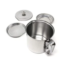 Ichibishi Stainless Steel Oil Storage Pot 12 Ichibishi Stainless Steel Oil Storage Pot -Kai Store ichibishi stainless steel cooking oil keeper with double filter strainer 1 2l oil storage containers 6926290714707