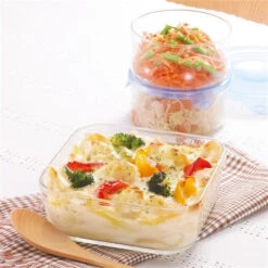 Iwaki Heat Resistant Glass Food Container Square -Kai Store iwakiHeatResistantGlassFoodContainerSquare 6
