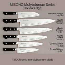 Misono Molybdenum Gyuto Knife (Hollow Edge) 5 Misono Molybdenum Gyuto Knife (Hollow Edge) -Kai Store misono molybdenum gyuto knife hollow edge gyuto knives 969208987675