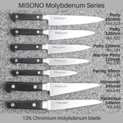 Misono Molybdenum Petty Knife -Kai Store misono molybdenum petty knife petty knives 970050371611