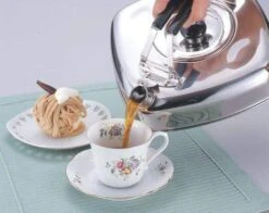 Sugiyama Cuboid-Shaped Induction Kettle 1.1L -Kai Store sugiyama stainless steel cuboid shaped stacking induction kettle with strainer 1 1l kettles 22472478095