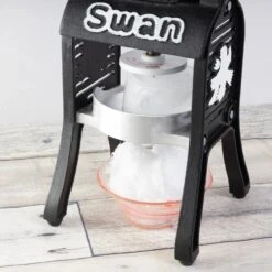 Swan Cast Iron Manual Shaved Ice Machine Black -Kai Store swan cast iron manual shaved ice machine black 100427 7
