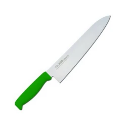 TOJIRO Color MV Gyuto Knife With Elastomer Handle -Kai Store tojiro color mv gyuto knife with elastomer handle 6 colours gyuto 240mm green gyuto knives 607855476763