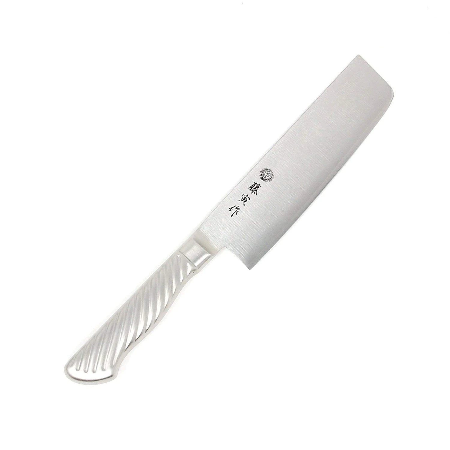 TOJIRO Fujitora DP 3-Layer Nakiri Knife With Stainless Steel Handle 165mm FU-894 3 TOJIRO Fujitora DP 3-Layer Nakiri Knife With Stainless Steel Handle 165mm FU-894