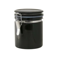 ZERO JAPAN Mino Ware Ceramic Coffee Canister 150/200 -Kai Store zerojapan mino ware ceramic coffee canister 150 200 6 colours black coffee 150 height 126mm canisters 1334882271259
